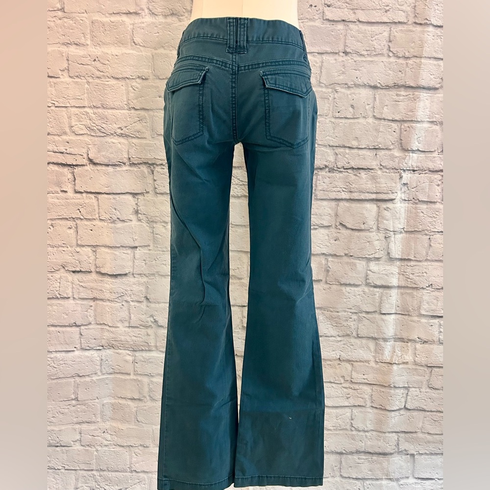 Mossimo Supply Co. Teal Bootcut Pants Jeans Pockets Academia Hipster Geek Chic - Picture 4 of 11